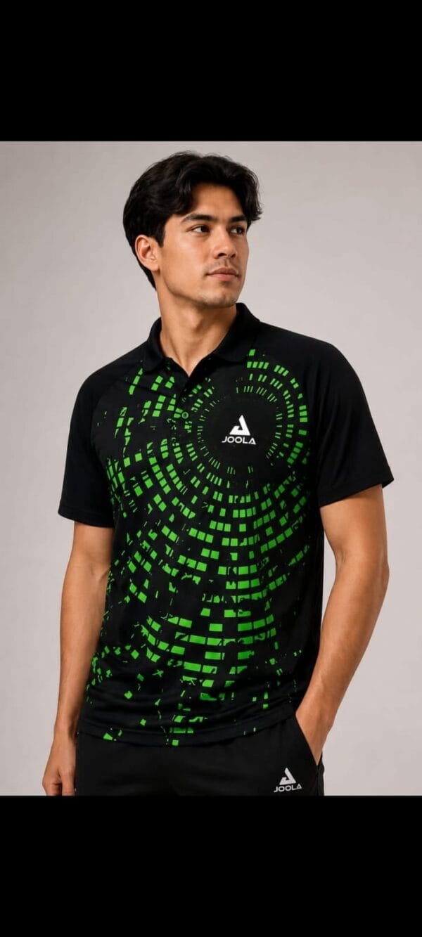 JOOLA Centrella Polo Green JOOLA Centrella polo green - neon green and black table tennis shirt for men Pakistan