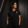 Joola Synergy Sportswear Tshirt for Women Gray V neck