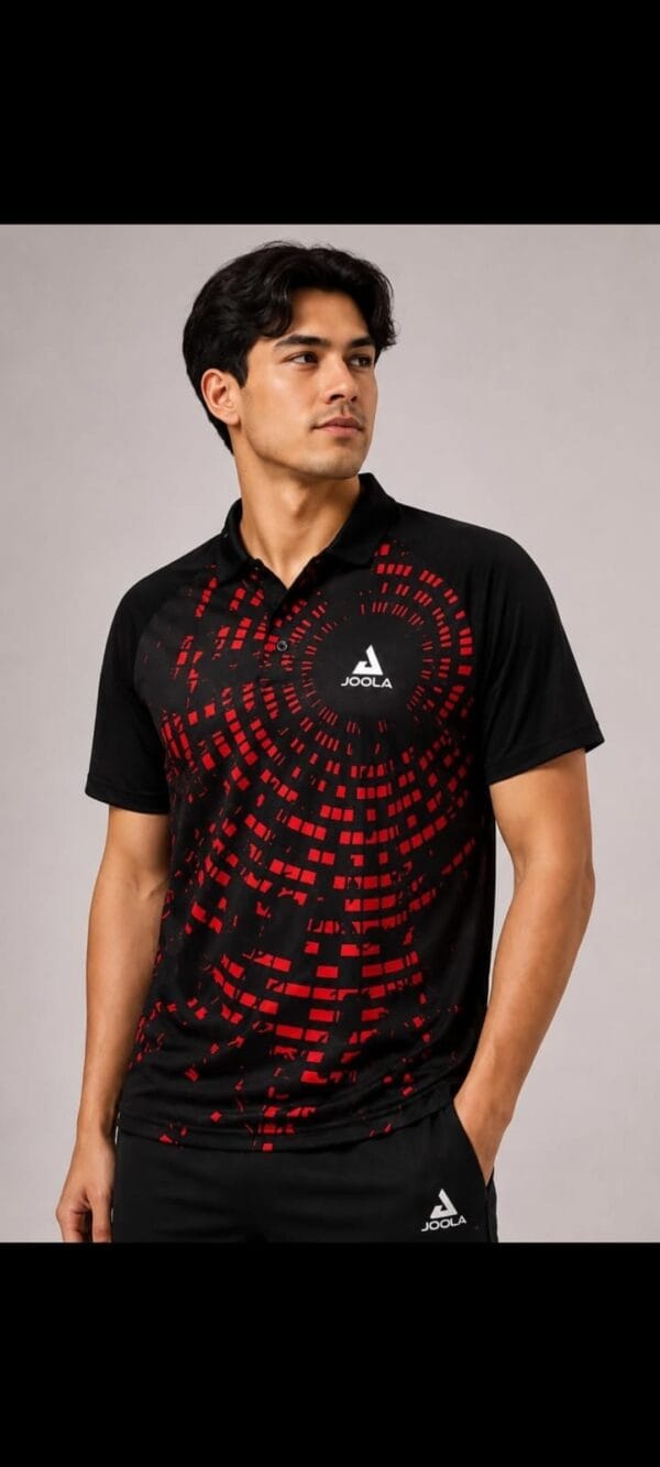 Joola Centrella Polo Red JOOLA Centrella polo red - red and black table tennis shirt for men Pakistan