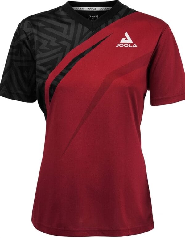 Joola synergy women red Joola Synergy Sportswear Tshirt for Women Red V neck