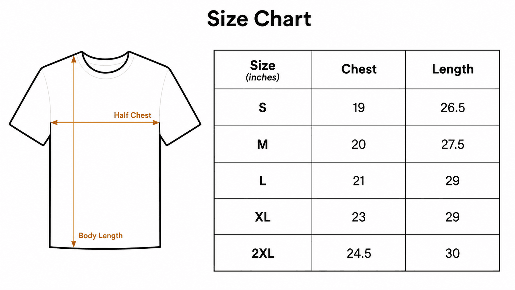 Size chart - Premium Striped Piqué Polo — Red / Navy - Global Hub Pakistan