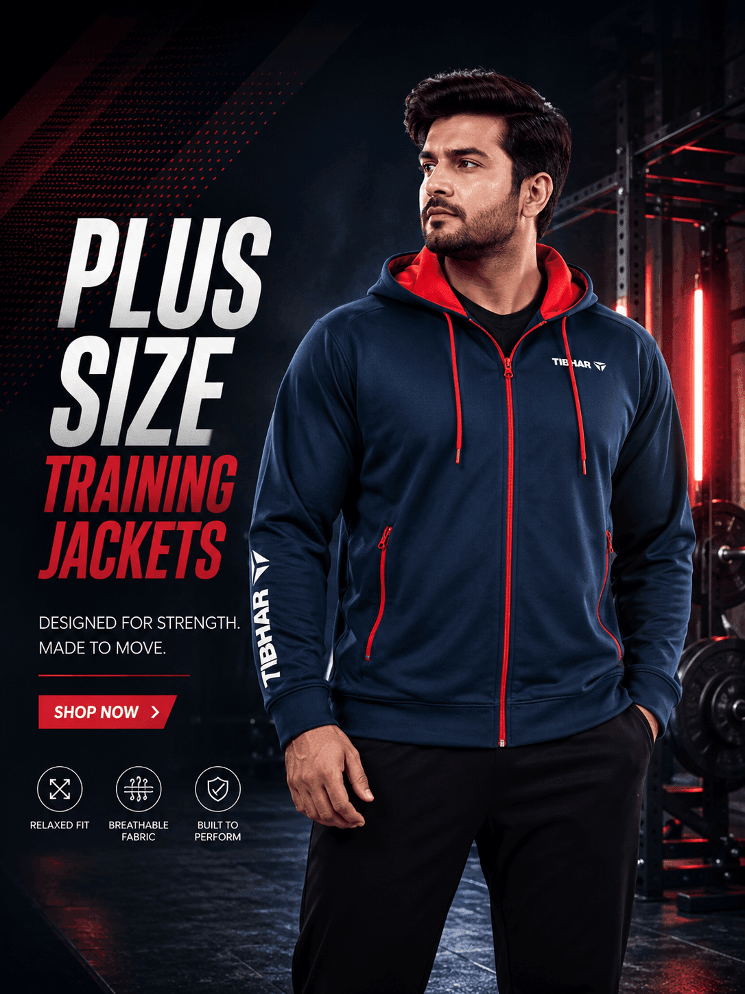 Plus Size Training Jackets