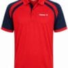 Tibhar Red and Navy Polo dry fit 1 Tibhar Polo Shirt for Men — Dry Fit Sports — Red and Navy