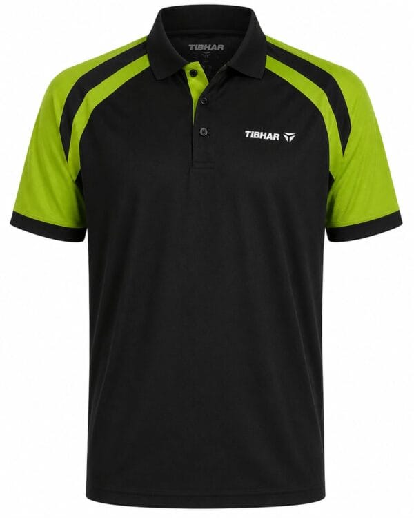 WhatsApp Image 2026-07-14 at 3.55.36 PM (1) Tibhar Polo Shirt For Men- Cotton Sportswear- Black and Green