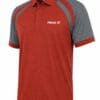 Tibhar Polo Shirt For Men-Dry Fit Sportswear-Rust and Grey