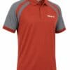 Tibhar Polo Shirt For Men-Dry Fit Sportswear-Rust and Grey