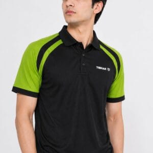 Tibhar Polo Shirt For Men- Dry Fit Sportswear-Black & Green