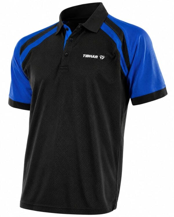 WhatsApp Image 2026-07-16 at 12.45.27 PM Tibhar Polo Shirt for Men — Dry Fit Sports — Black and Blue