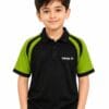 Tibhar Polo Shirt-Kids-Dry Fit Sportswear Black & Green