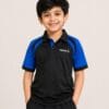 Tibhar Kids Polo Shirt – Black & Blue Sports Polo For Kids