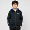 Kids hooded jacket Black and Blue