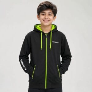 Kids sports hoodies Black and Green