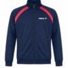 Kids zip up jacket navy and red Navy kids zip up jacket with red shoulder panels, Tibhar