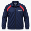 Navy and Red Jacket Plus Size Training Jacket for Men, Full Zip Raglan, 3XL and 4XL