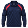 Navy and Red Training Jacket Plus Size Training Jacket for Men, Full Zip Raglan, 3XL and 4XL
