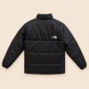 Black Puffer Jacket for Men and Women, Stand Collar