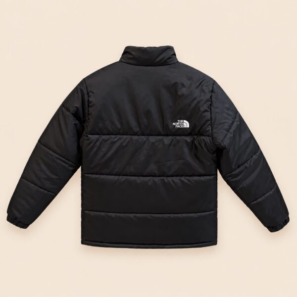 Black Puffer Jacket for Men and Women, Stand Collar