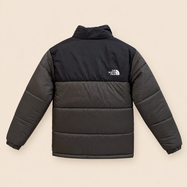 Olive Puffer Jacket for Men and Women, Black Yoke